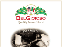 Tablet Screenshot of belgioioso.com
